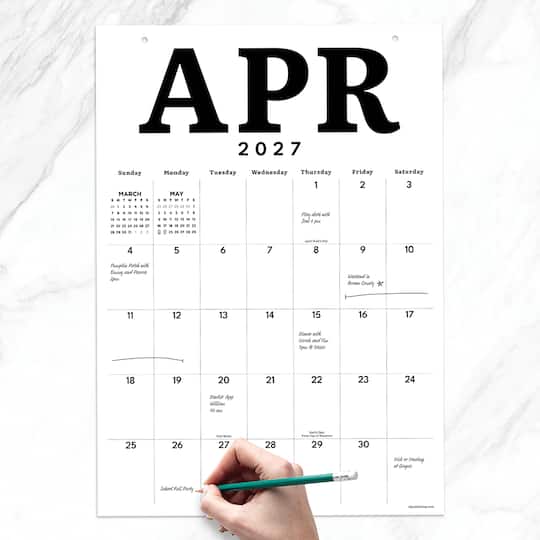 2027 Medium Art Poster Wall Calendar